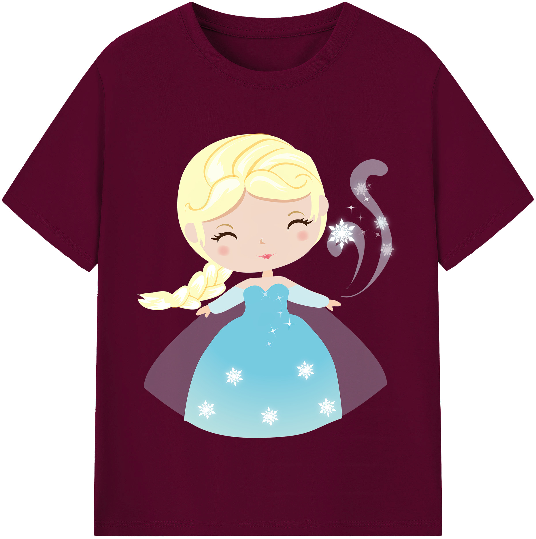 （画像用） アナと雪の女王 アンナ エルサ Frozen Anna Elsa レディースカジュアルプリントTシャツ（綿100％）